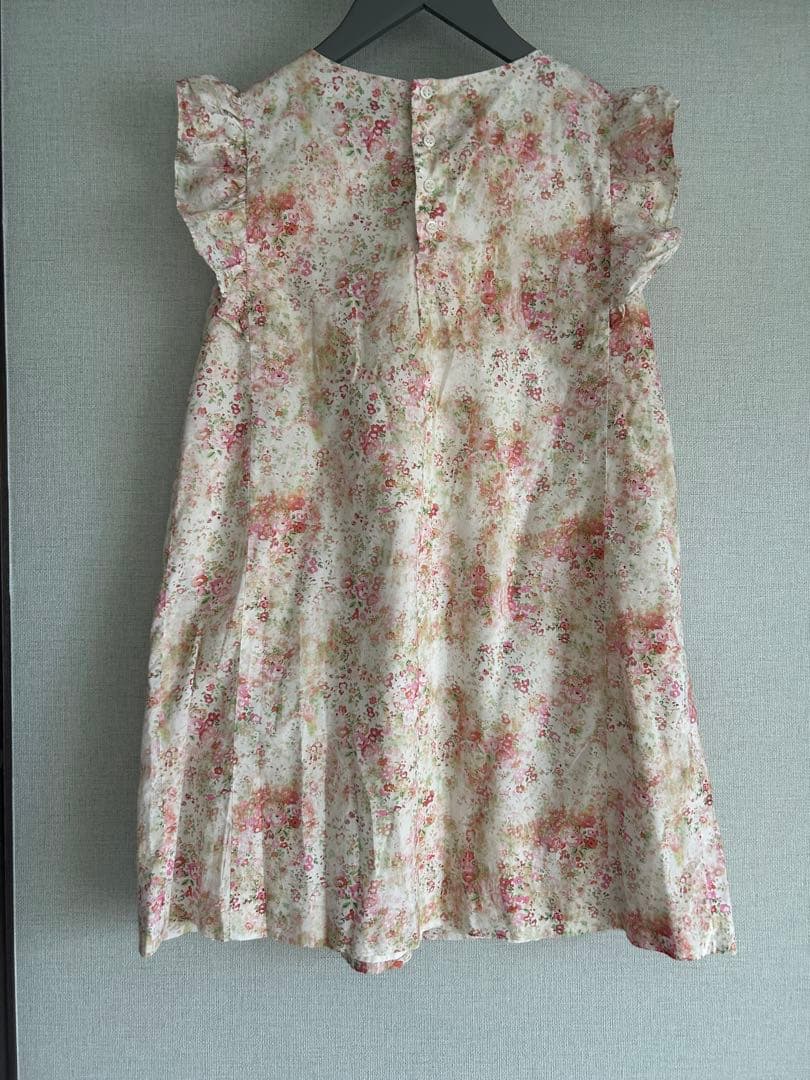 ボンポワン　リバティ　ワンピース　10A スモッキング