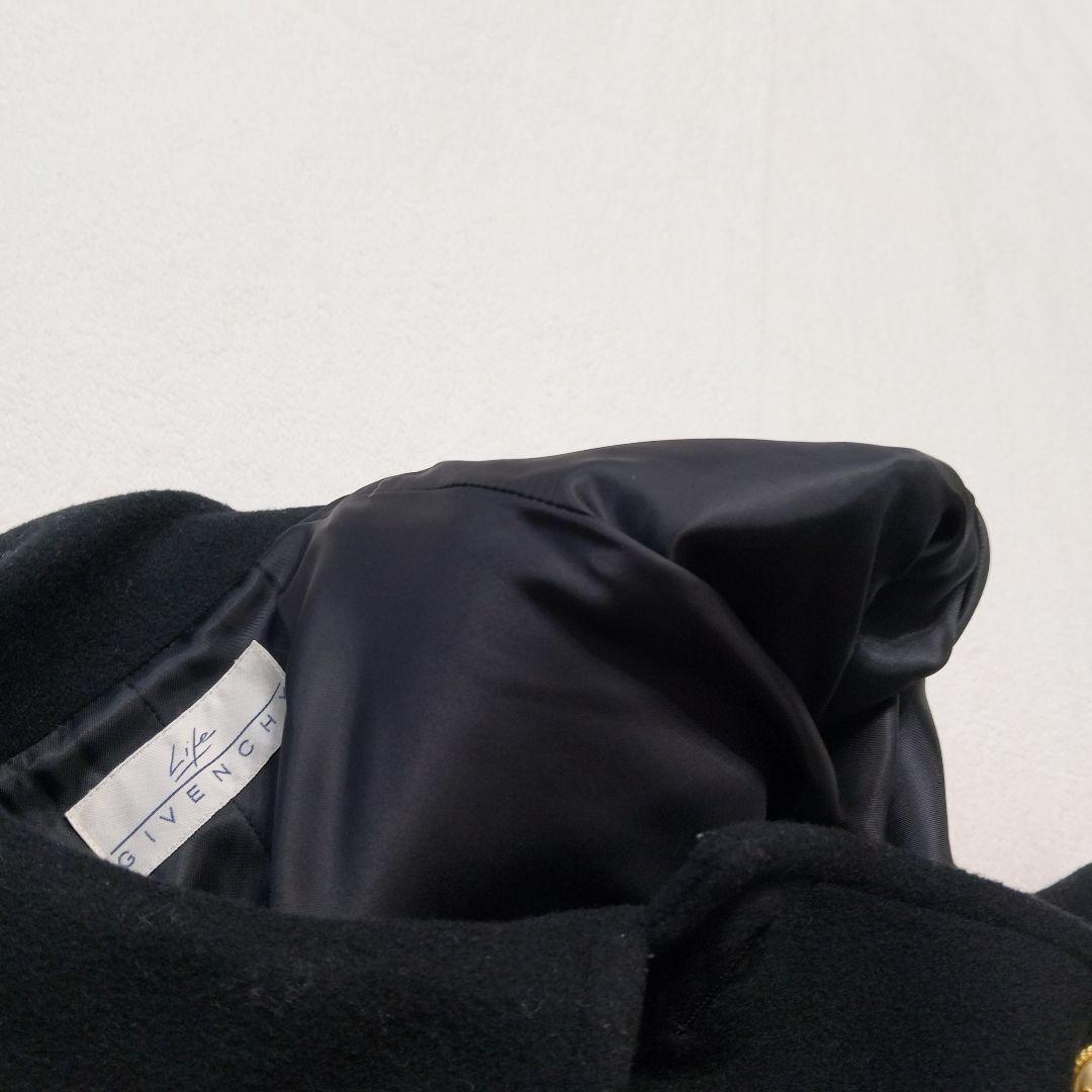 Life GIVENCHY ウール カシミヤ ロングコート 金ボタン 黒 11号