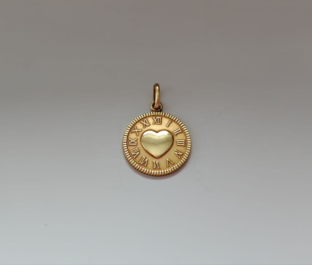【ジュエリーマキ】K18 YG  ハート ネックレス トップ チャーム