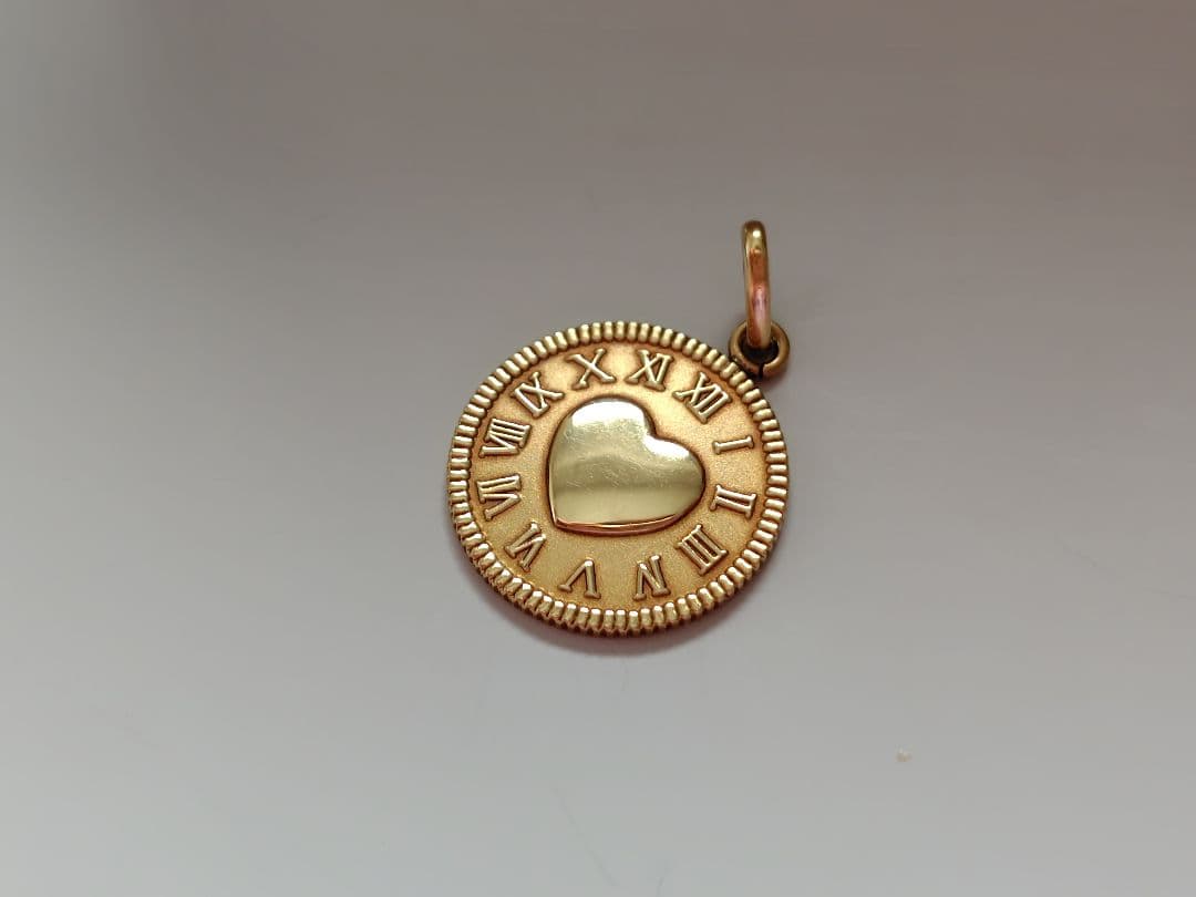 【ジュエリーマキ】K18 YG  ハート ネックレス トップ チャーム