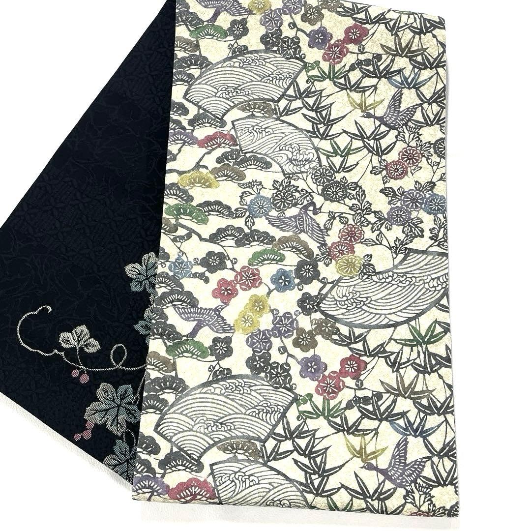 専用帯6245 6258 二点セット ●高級 正絹 紅型 両面全通 リバーシブル