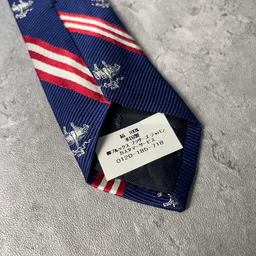 未使用 Brooks Brothers ゴールデンフリース レップタイ ネクタイ