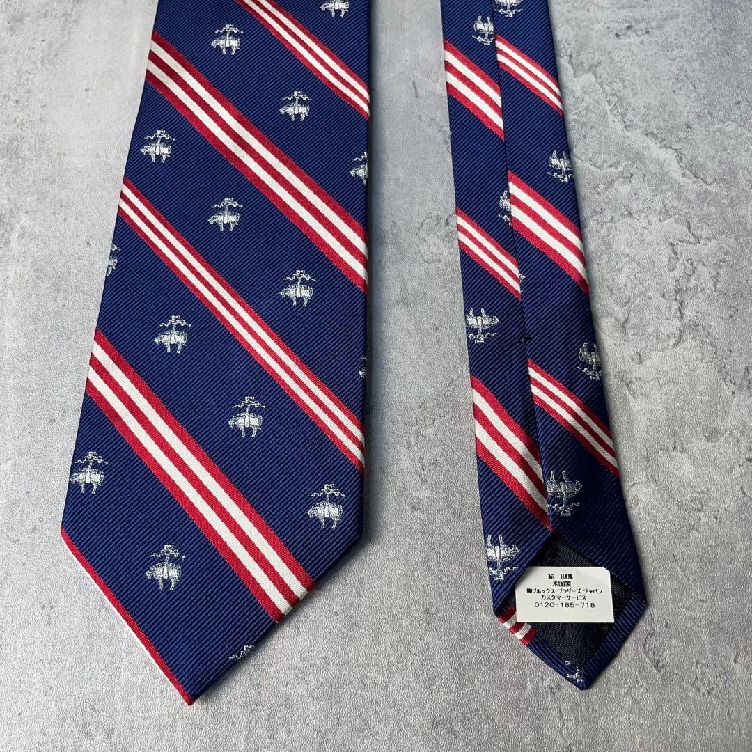 未使用 Brooks Brothers ゴールデンフリース レップタイ ネクタイ