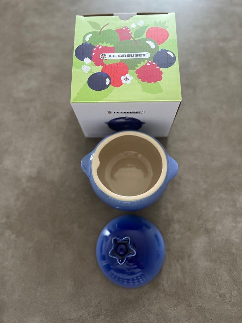 即日発送　無断転載NG レア　新品　ル・クルーゼ　ミニ・ブルーベリー　小物入れ