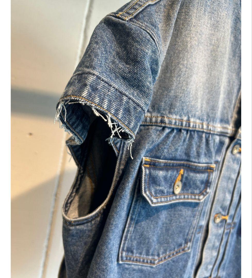 限定値下げ　RYU KAGA - Cropped denim jacket　36