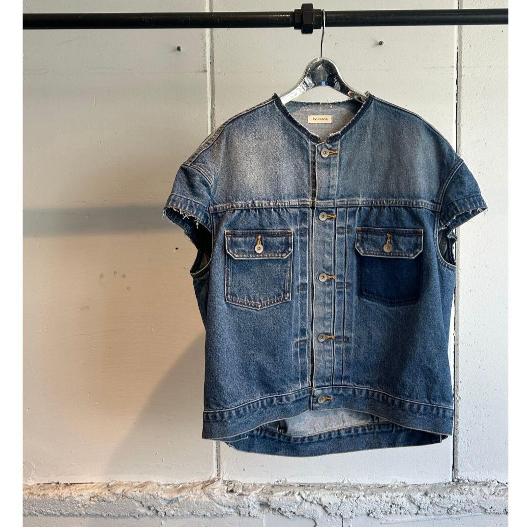 限定値下げ　RYU KAGA - Cropped denim jacket　36