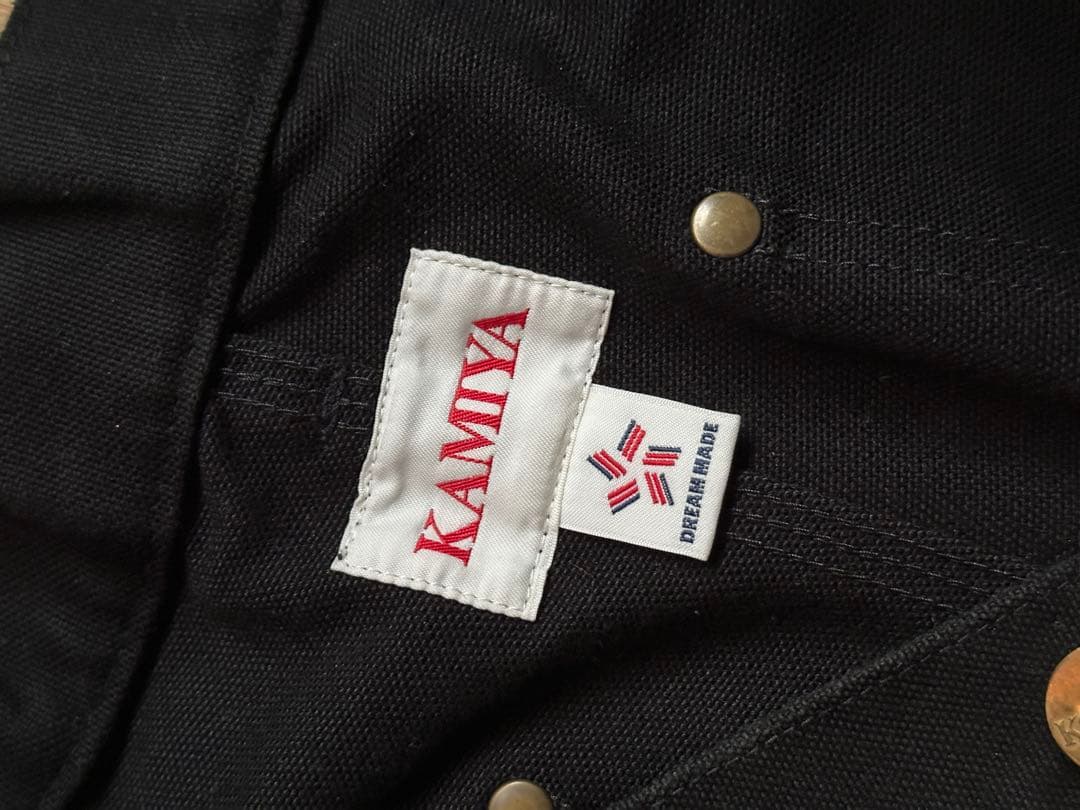 KAMIYA ダメージ加工 ペインターパンツ ダブルニー
