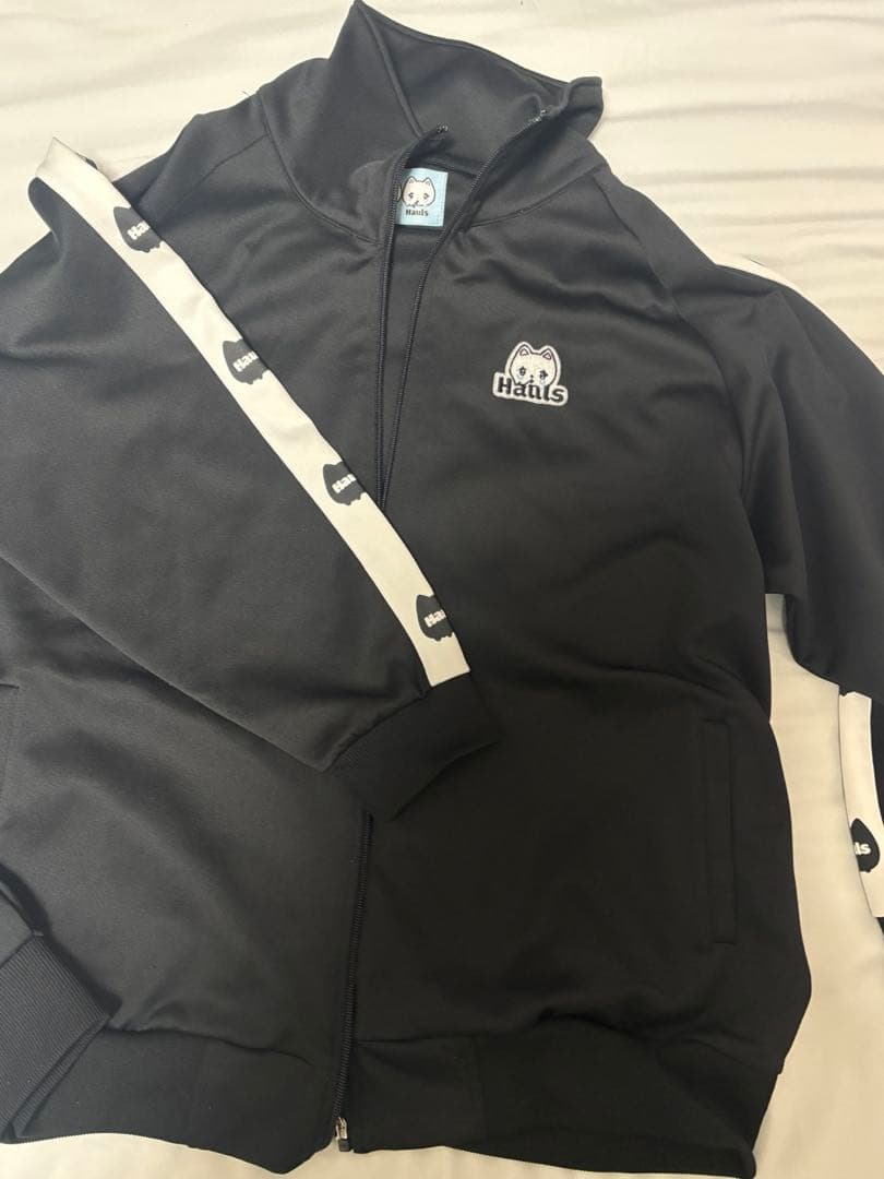 新！ネ申おジャージ参上！ ブラックF Hauls ジャージ 黒 セットアップ