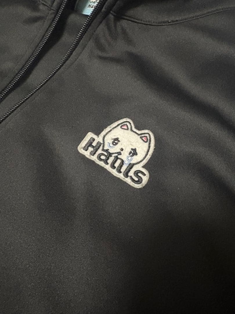 新！ネ申おジャージ参上！ ブラックF Hauls ジャージ 黒 セットアップ