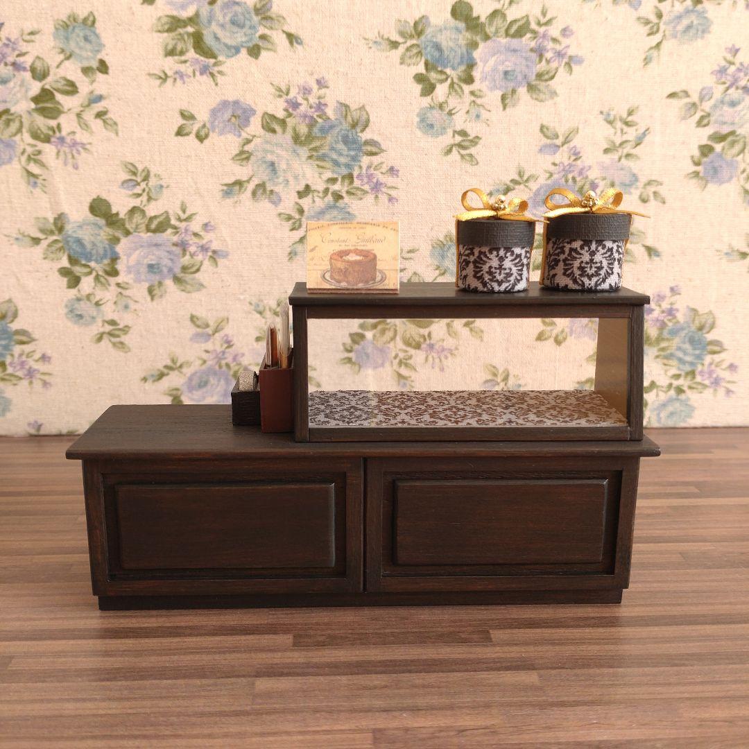 ミニチュア家具　パン屋さんセット②《ウォールナット》