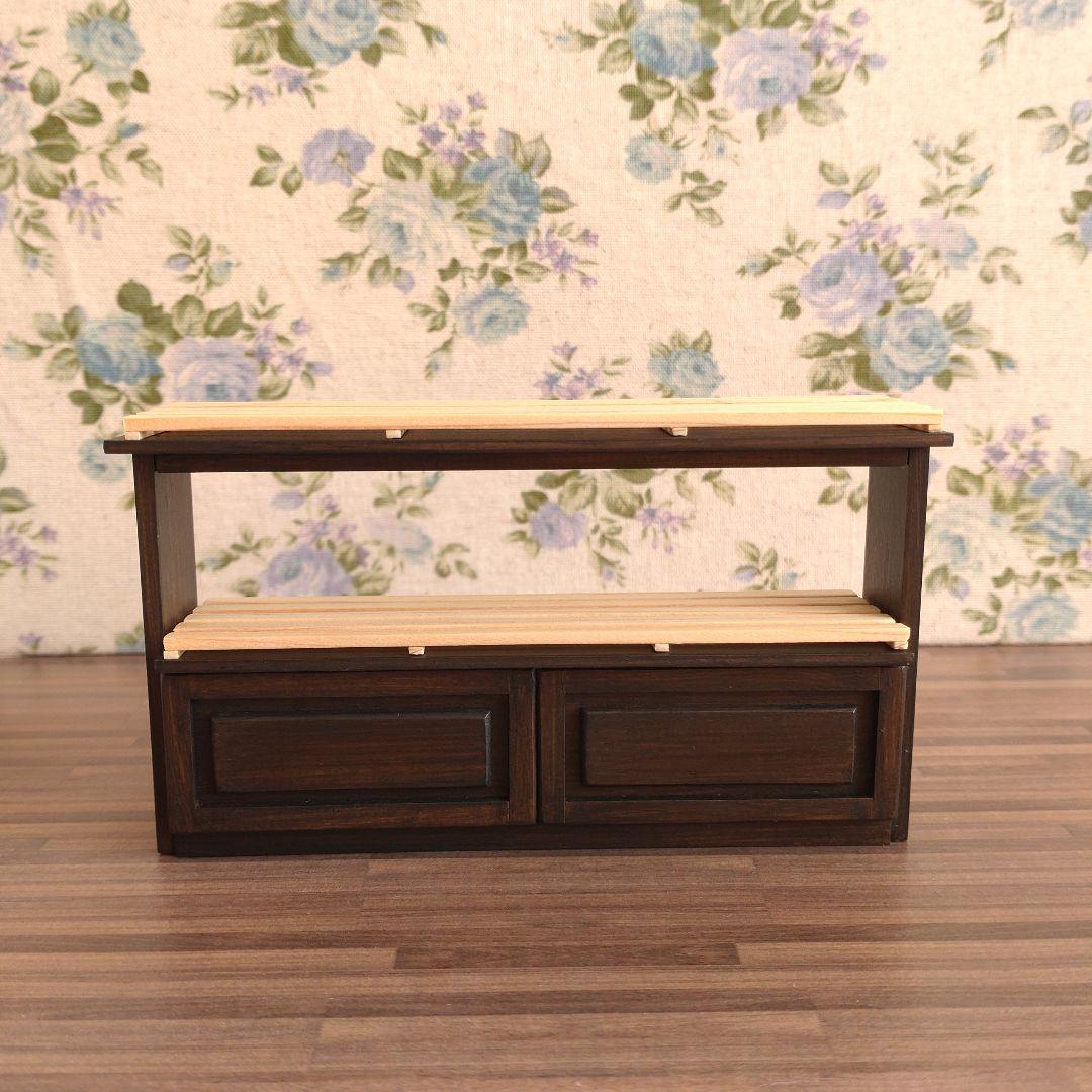ミニチュア家具　パン屋さんセット②《ウォールナット》