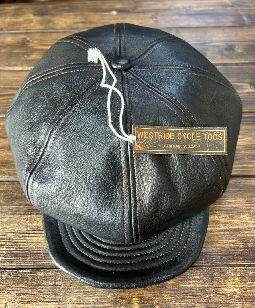 WESTRIDE ウエストライド 本革　レザーキャスケット　ロック　ロカビリー