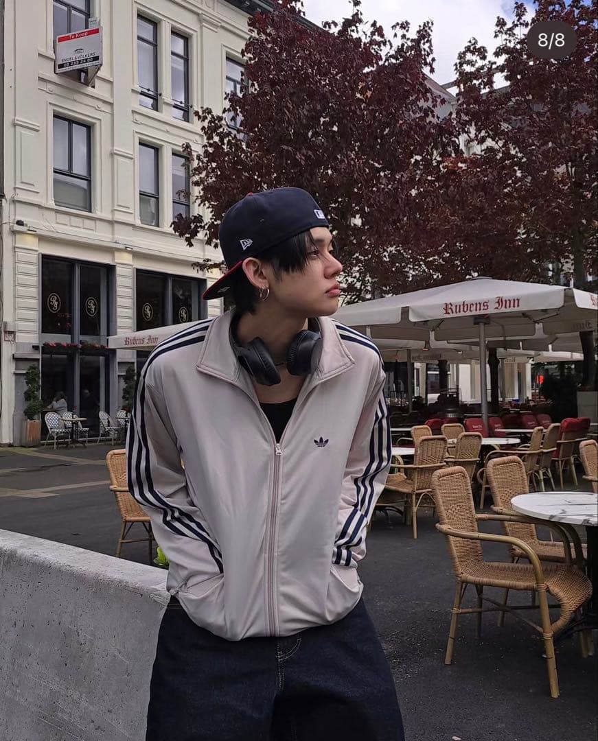 adidas トラックジャケット Lサイズ TXTヨンジュン着用