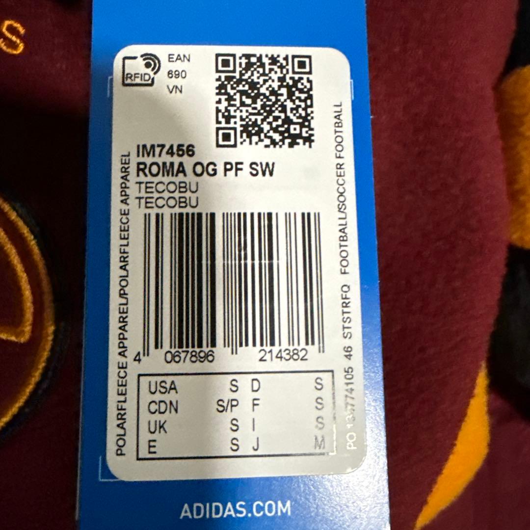 as roma adidasハーフジップ