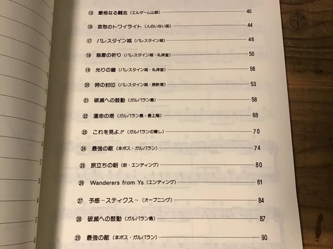 ★楽譜/イース3/YSⅢ/ワンダラーズフロムイース/ピアノソロ