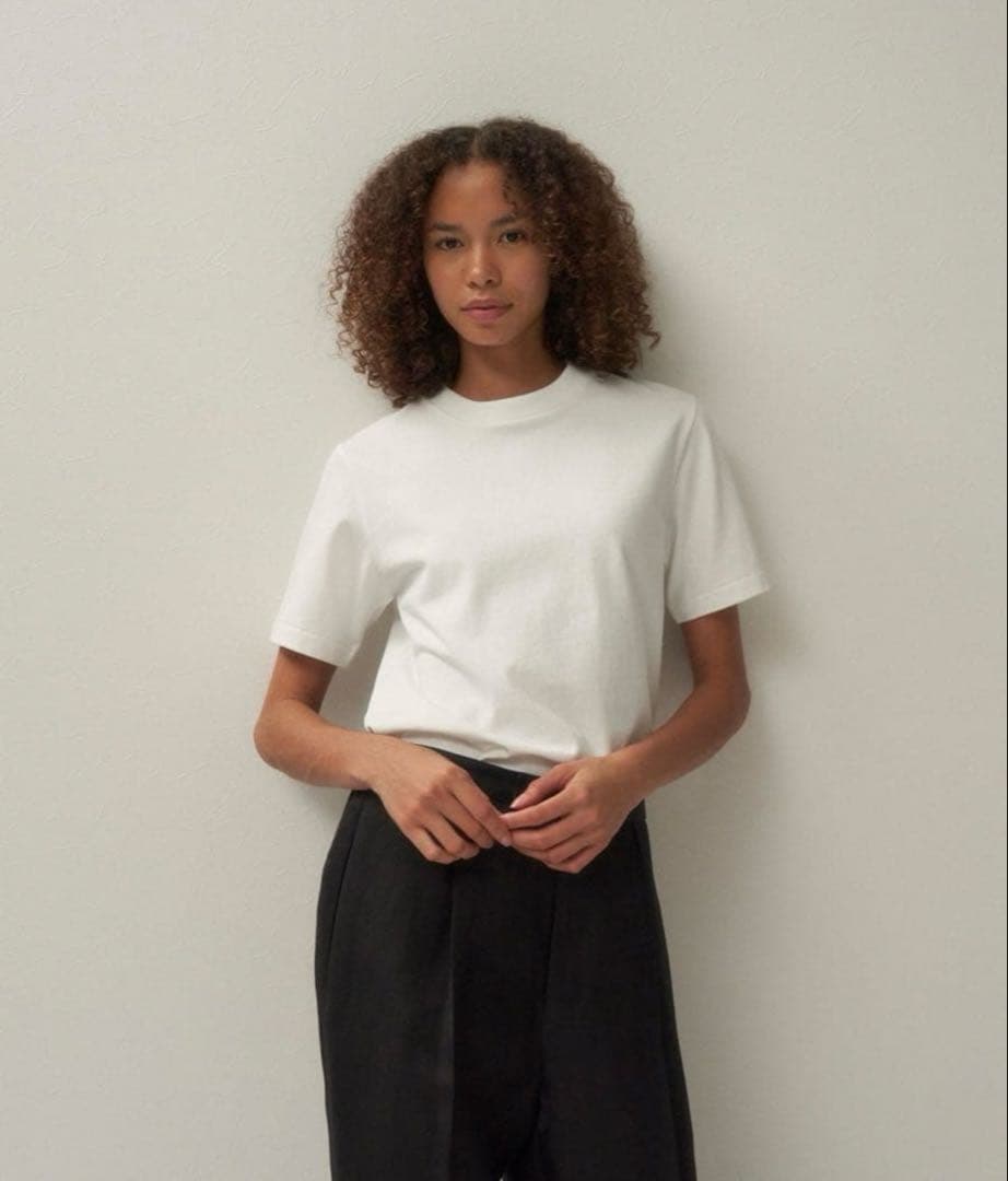 ATON★白Tシャツ★カットソー★12/- AIR SPINNING★金子綾