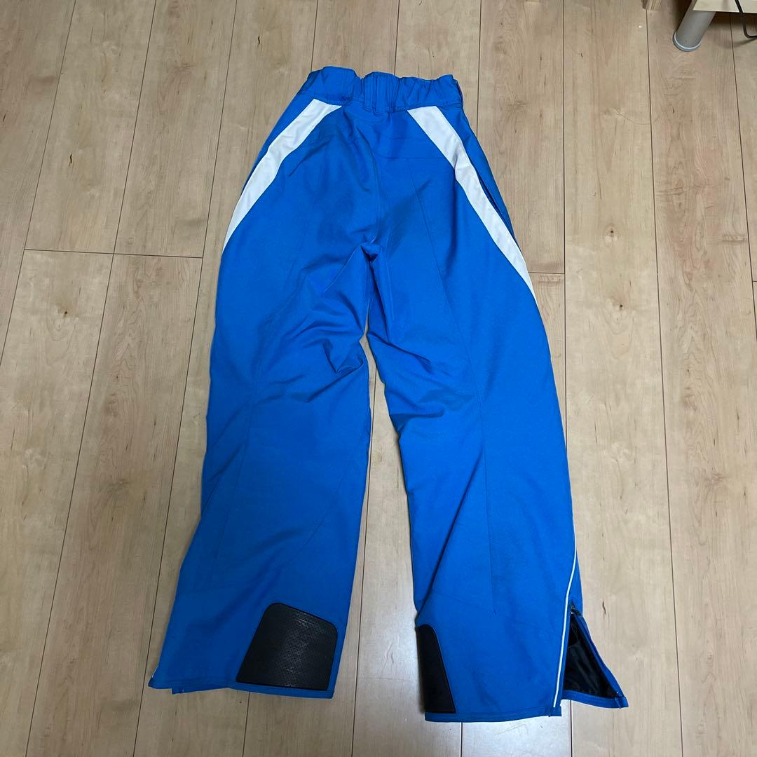 DESCENTE スキーウェア 青 フード付き