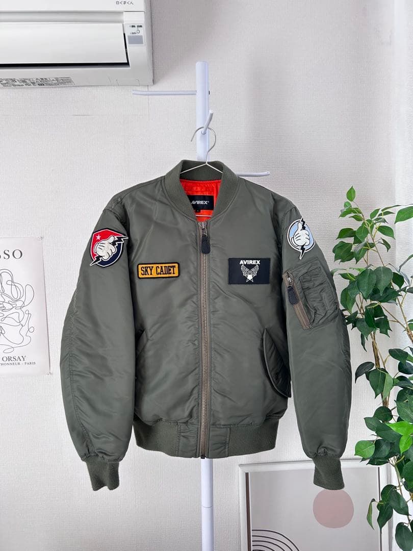 【極美品】AVIREX×Disney MA-1 公式コラボ ミッキーマウス