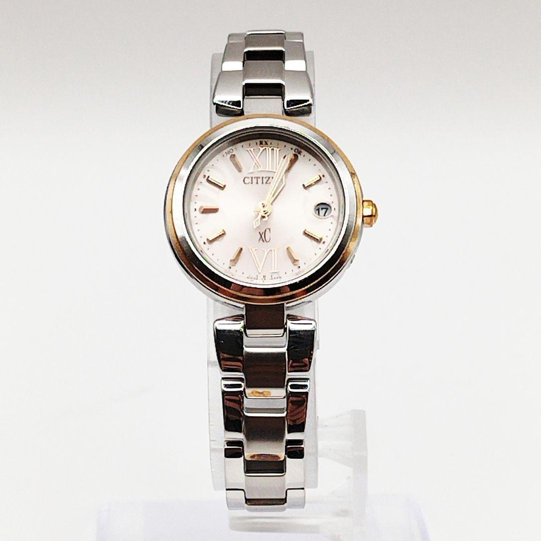 【美品】CITIZEN xC クロスシー レディース 腕時計 ミニソル ピンク