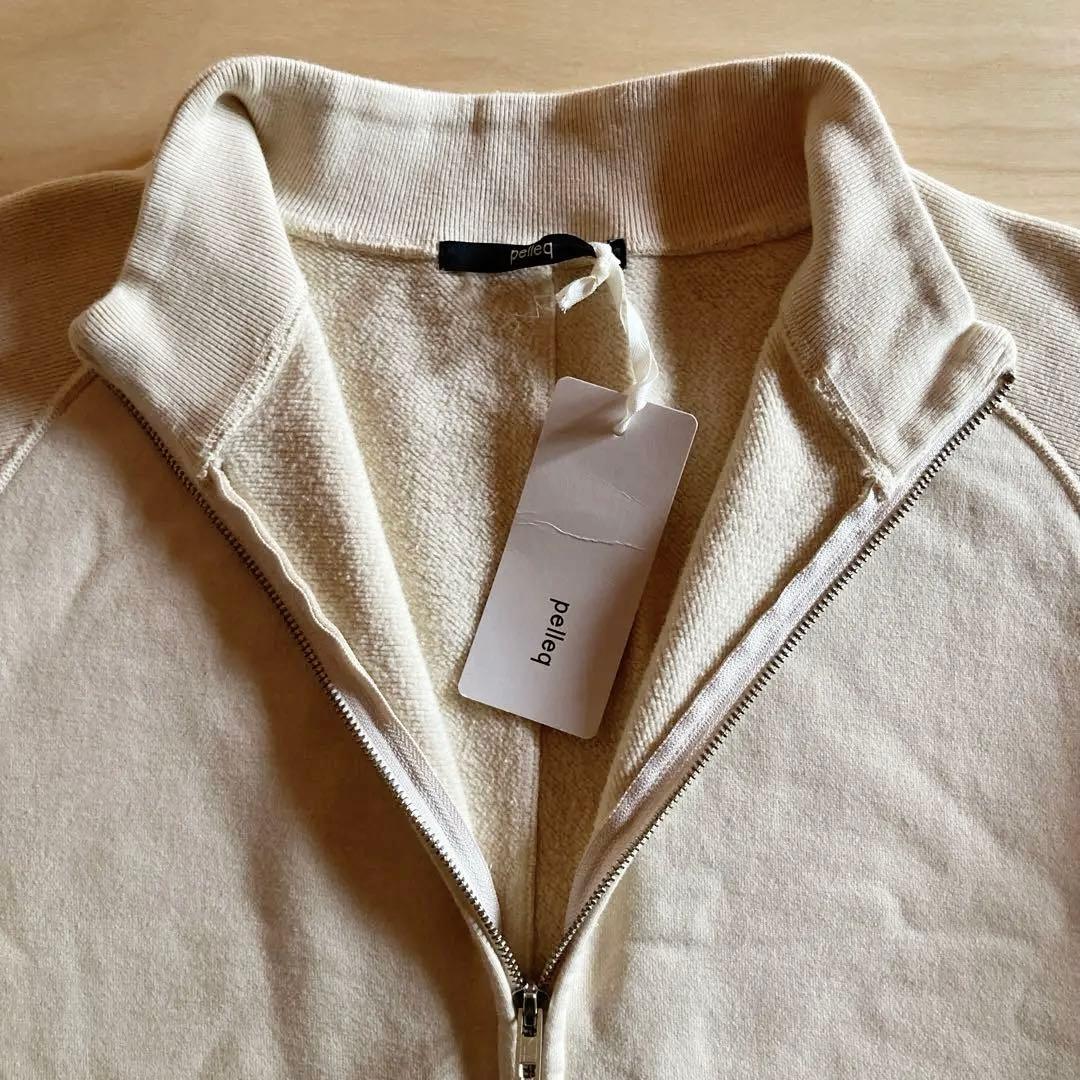 未使用品　pelleq フロントジップ　スウェットジャンプスーツ つなぎ