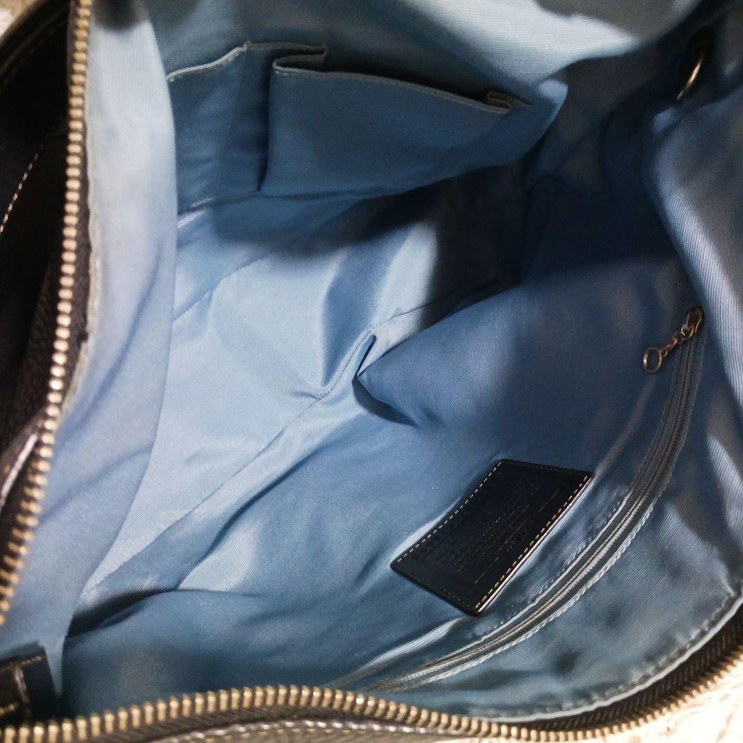 ​極美品✨コーチ F12323 ワンショルダーバッグ シボ革 レザー 黒 A4