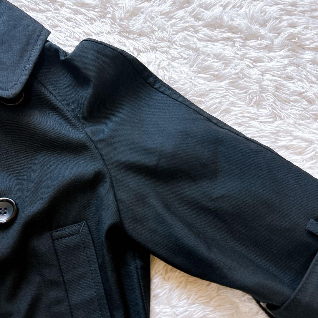 美品　トリココムデギャルソン トレンチコート　ショートブラック　黒