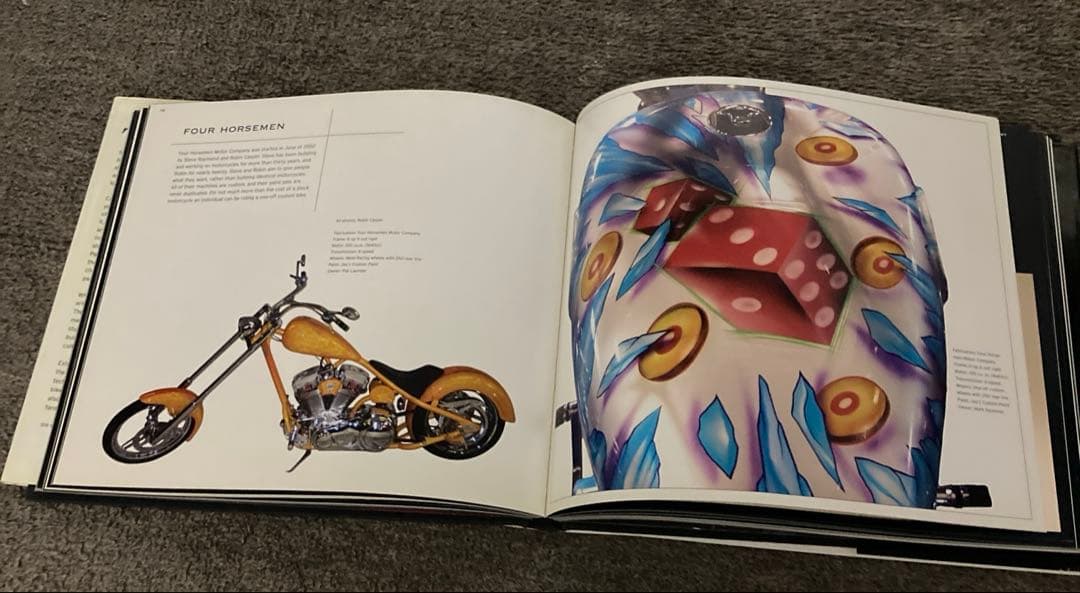 EXTREME MOTORCYCLE ART カスタムバイクのカラーの洋書写真集