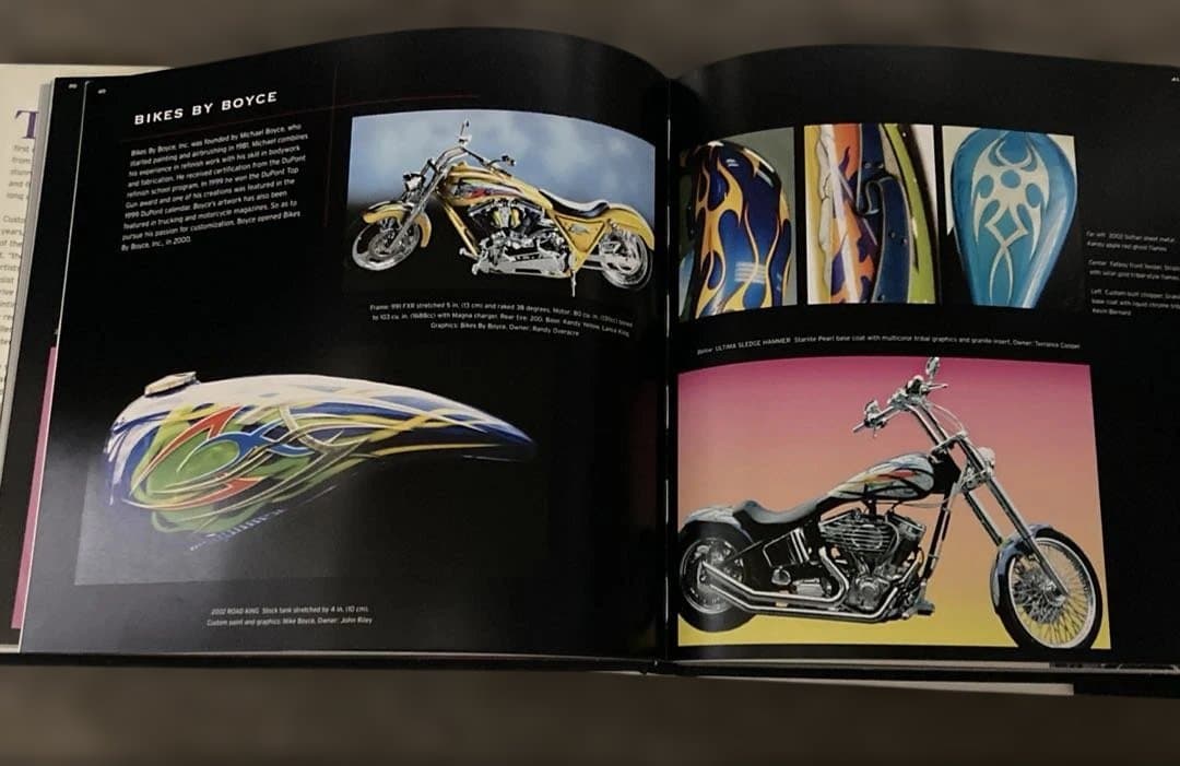 EXTREME MOTORCYCLE ART カスタムバイクのカラーの洋書写真集