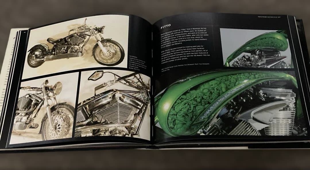 EXTREME MOTORCYCLE ART カスタムバイクのカラーの洋書写真集