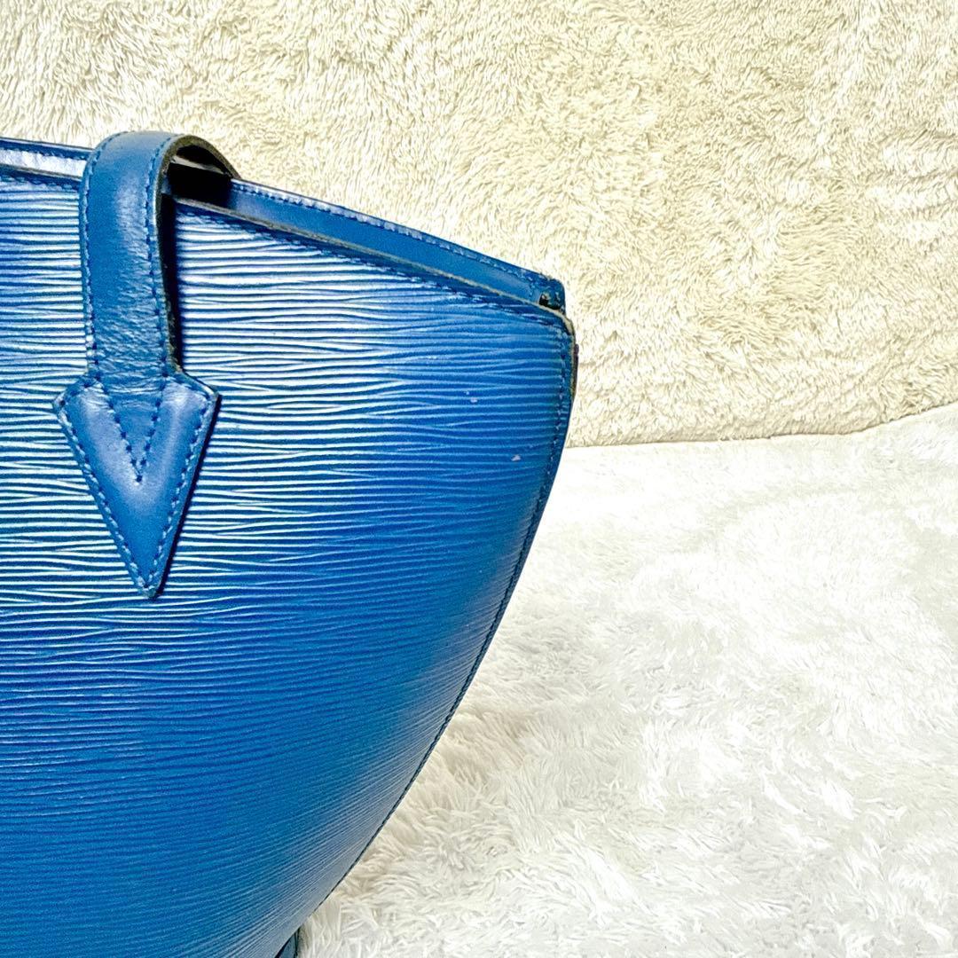 LOUIS VUITTON ヴィトン エピ サンジャック トートバッグ ブルー