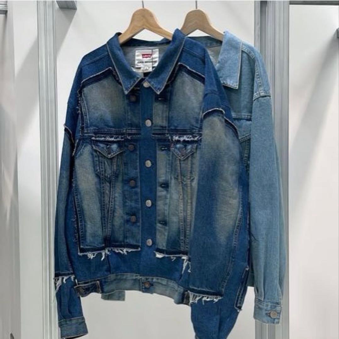 ジュンヤワタナベ リーバイスW ネームデニムジャケット（再構築）