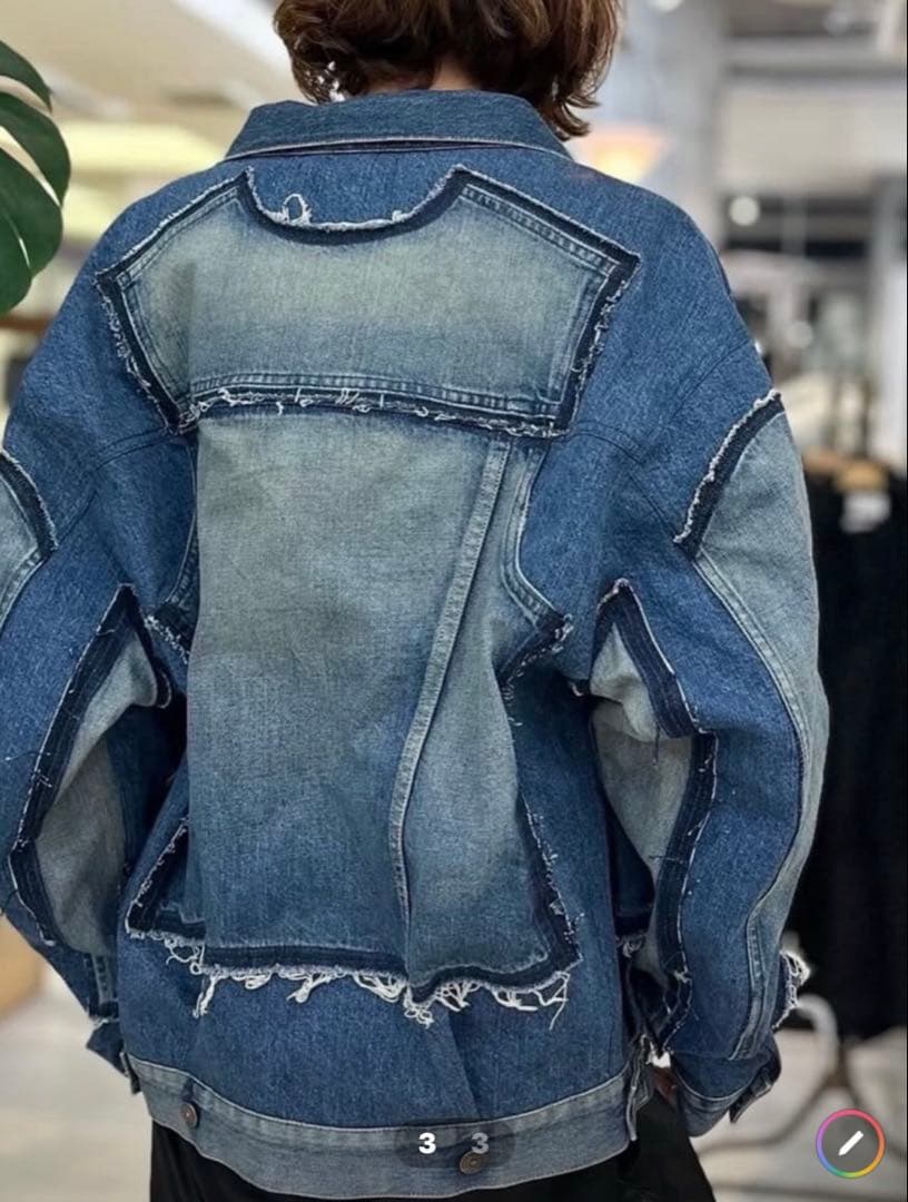 ジュンヤワタナベ リーバイスW ネームデニムジャケット（再構築）