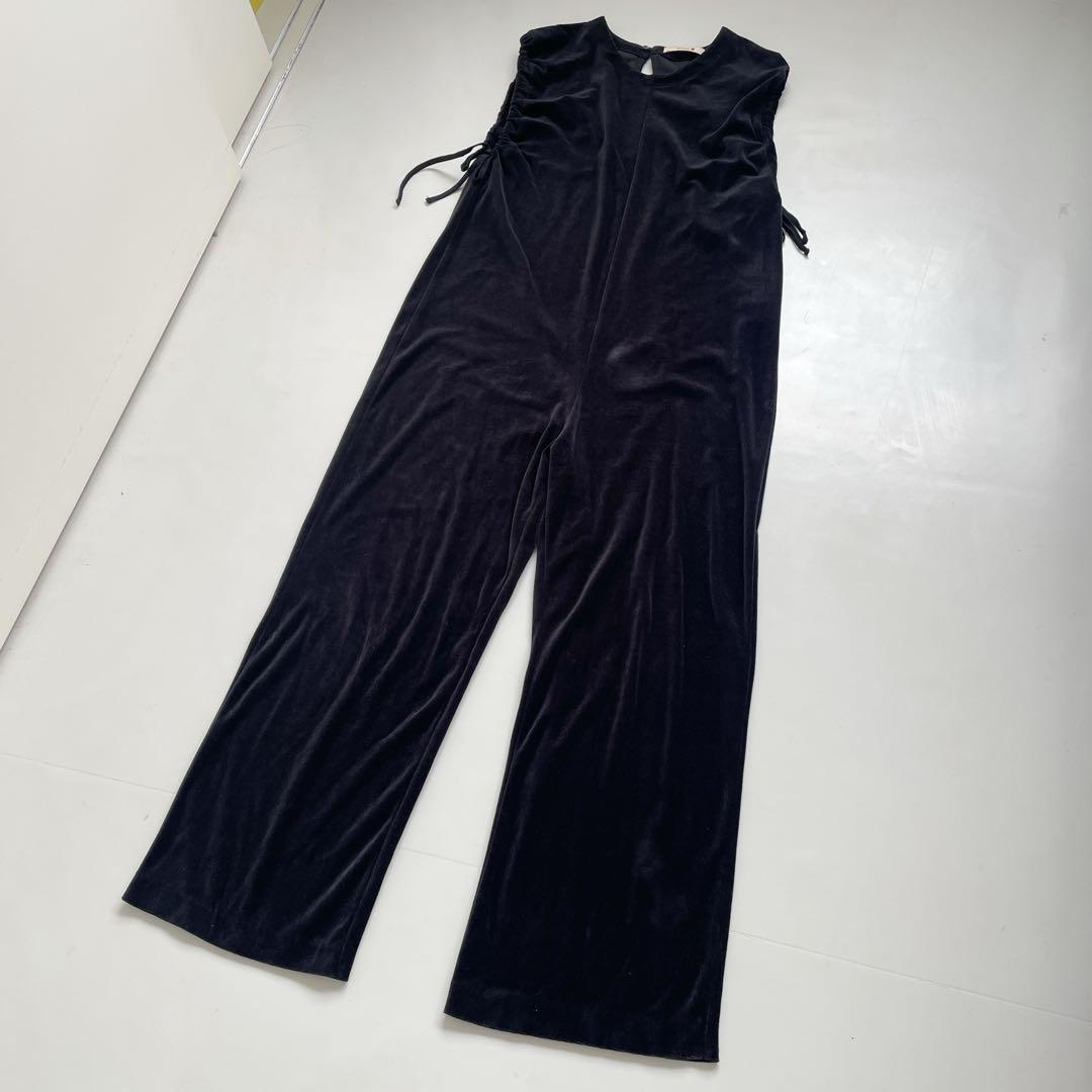 BACCA コットンベロアジャージーオールインワン