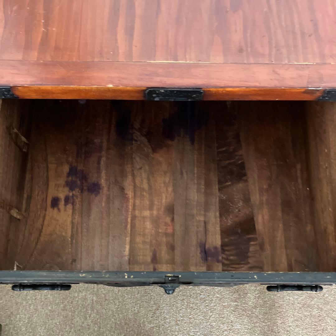 アンティーク 和箪笥　船箪笥　車箪笥　鉄金具