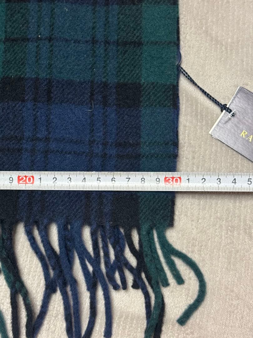 POLO Ralph Lauren ダークグリーン ネイビー チェック マフラー