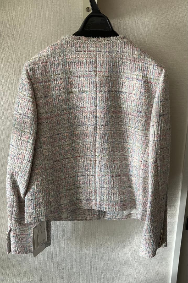 【新品未使用】CELFORD セルフォード♪ツイードジャケット MIX 36