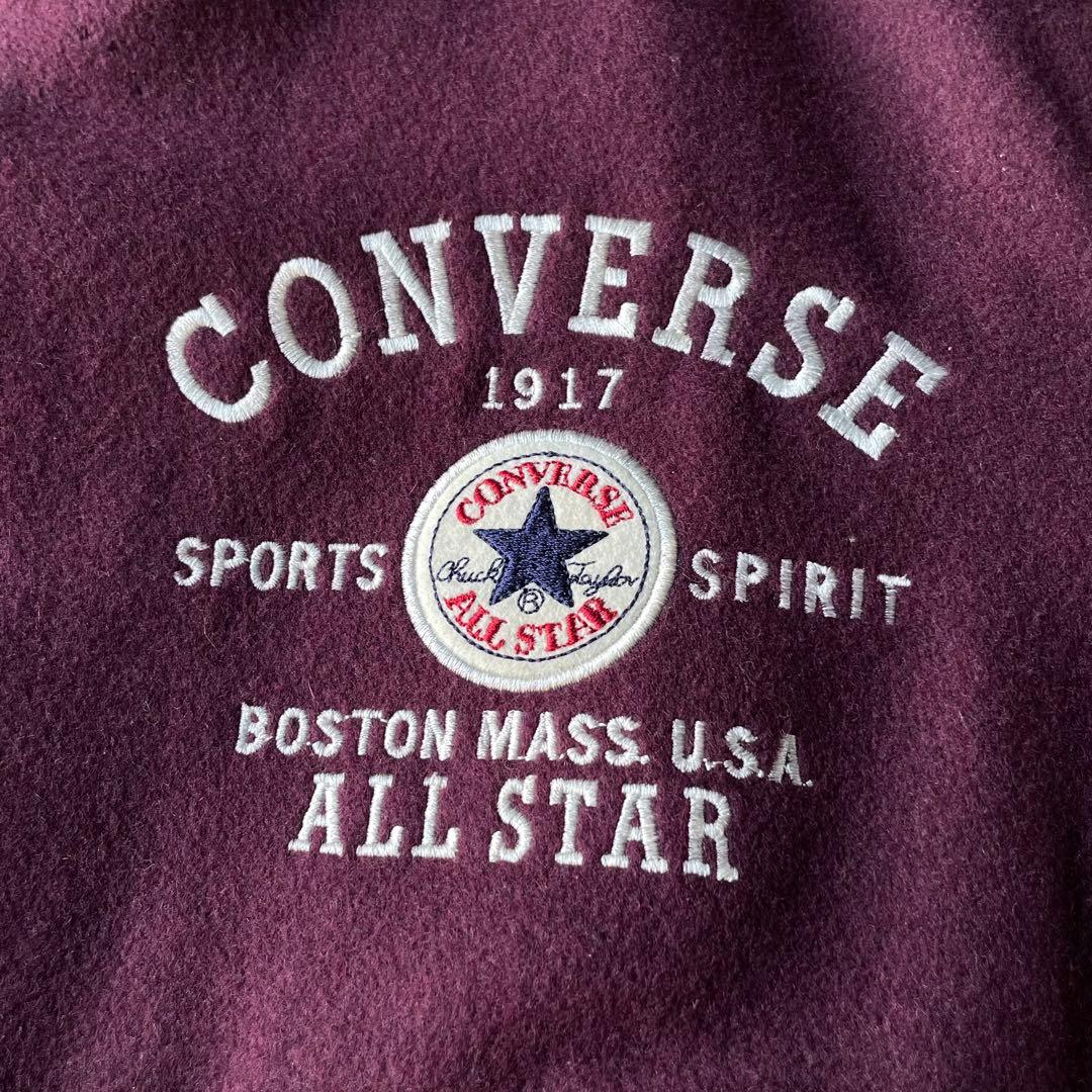 CONVERSE ALL STAR 袖レザー スタジャン ワインレッド y2k