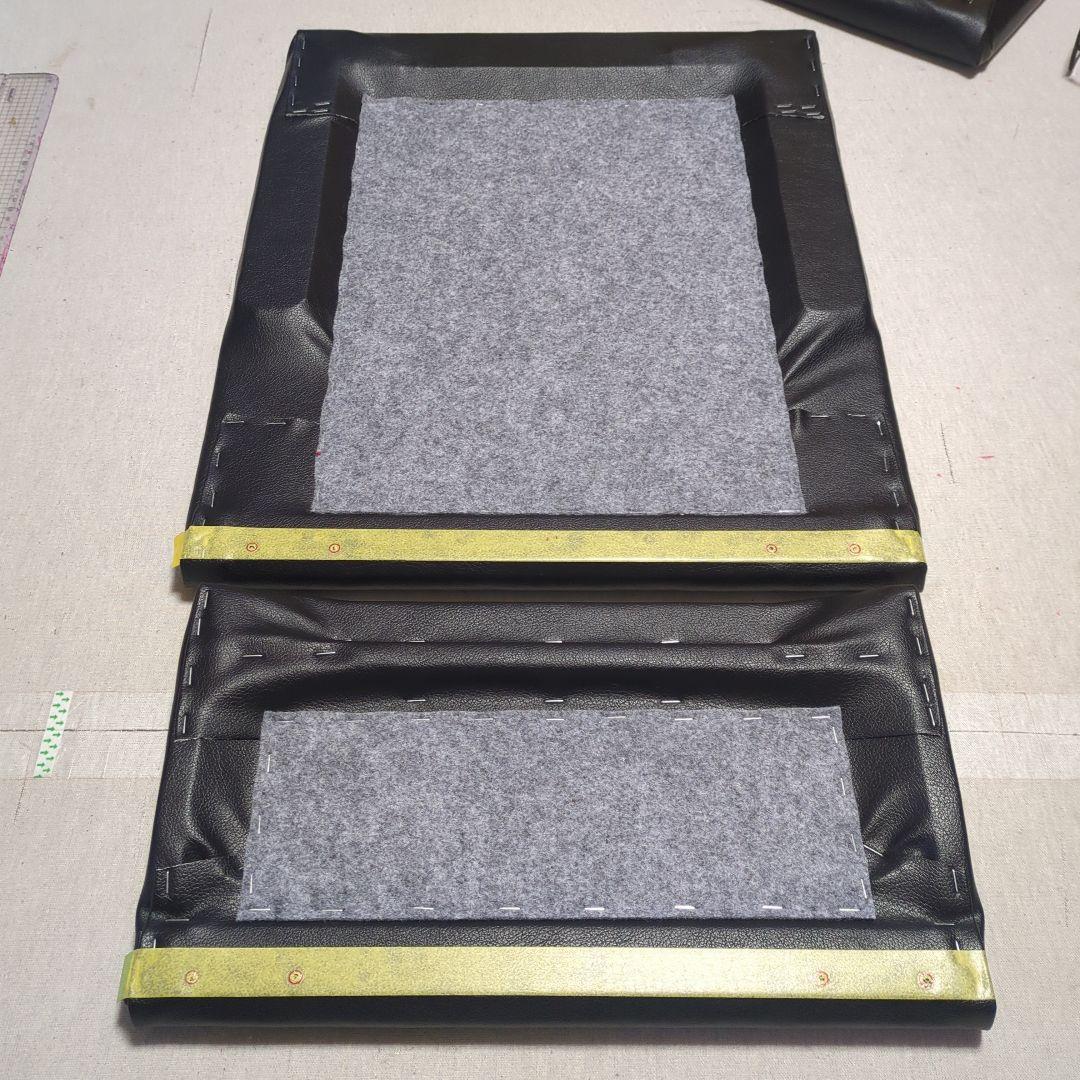 【にこにこ】フラット4点&Fテーブル&ロールーフ棚【ブラックレザー】