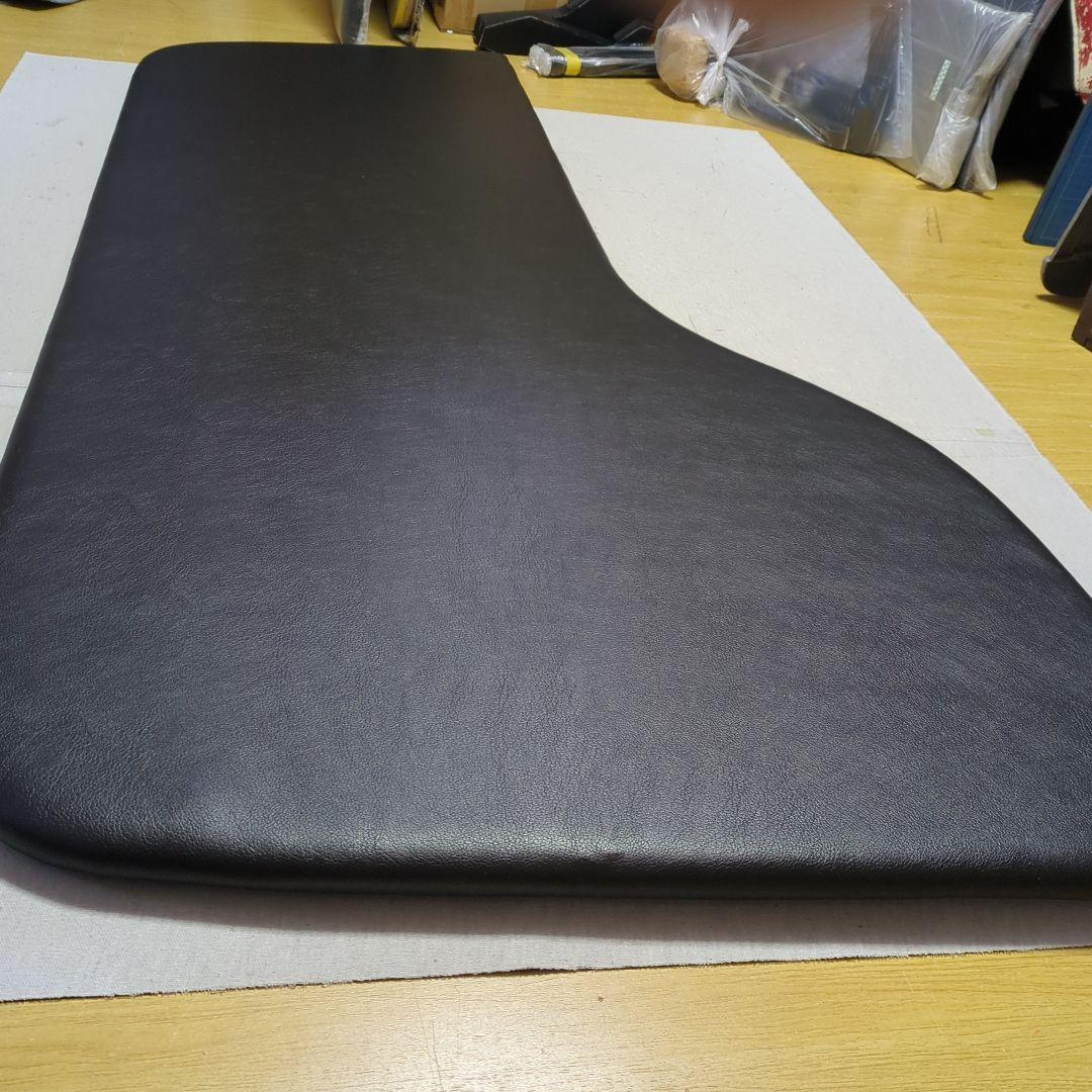 【にこにこ】フラット4点&Fテーブル&ロールーフ棚【ブラックレザー】