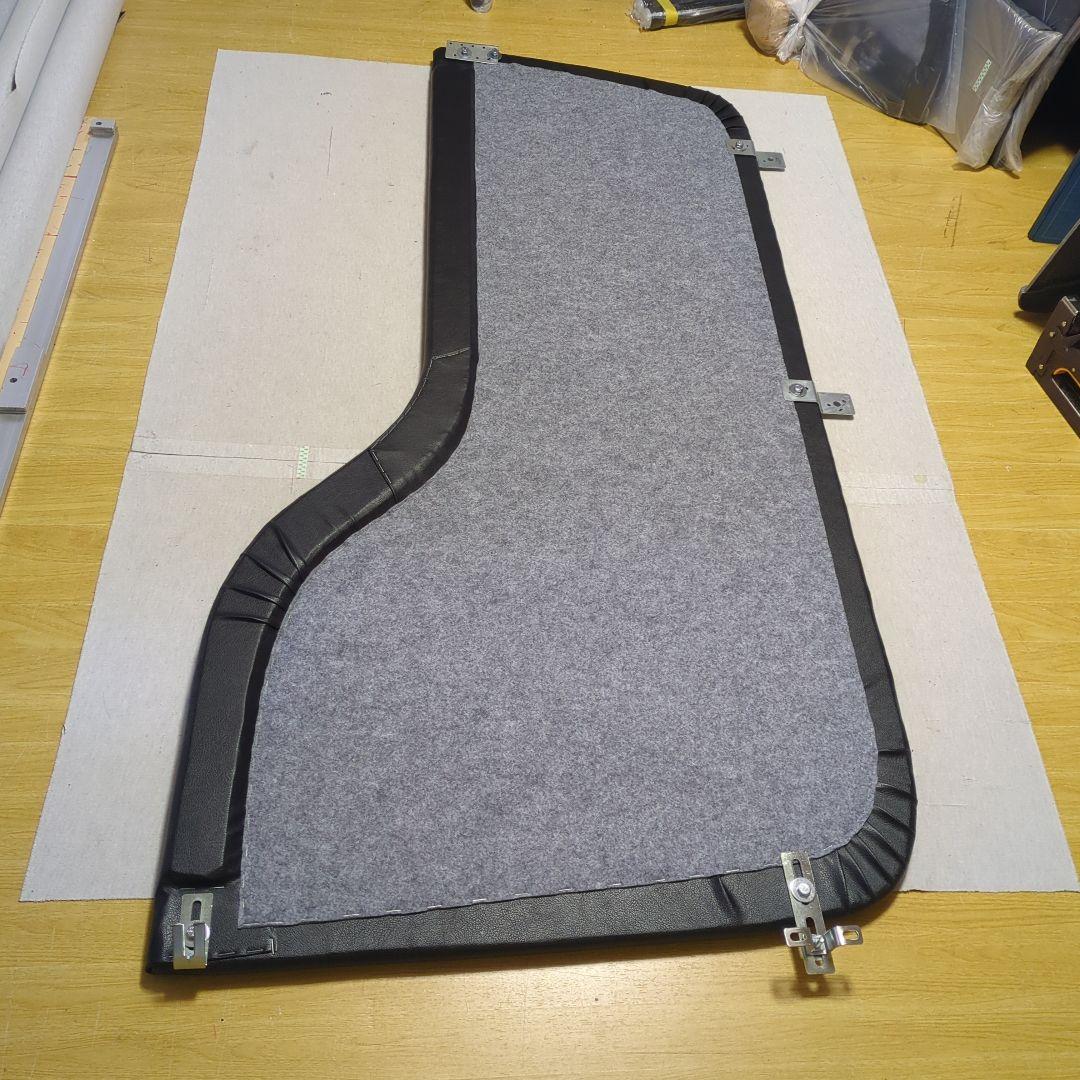 【にこにこ】フラット4点&Fテーブル&ロールーフ棚【ブラックレザー】