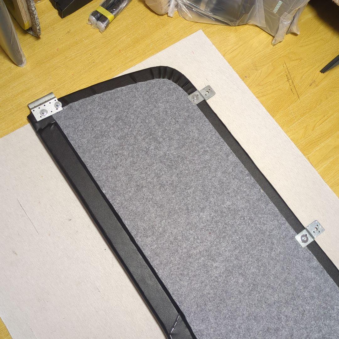 【にこにこ】フラット4点&Fテーブル&ロールーフ棚【ブラックレザー】