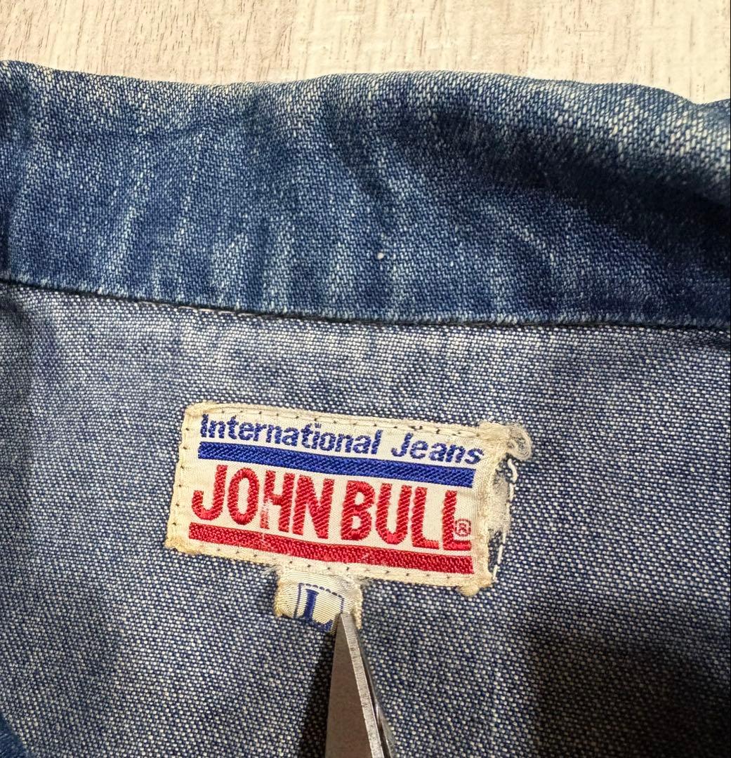 70s 80s ジョンブル ビンテージ デニム カバーオール ジャケット L