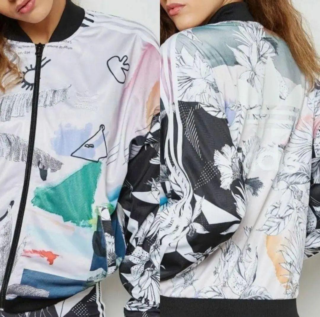 アディダス グラフィック スーパースター トラックジャケット ジャージ 女性XL