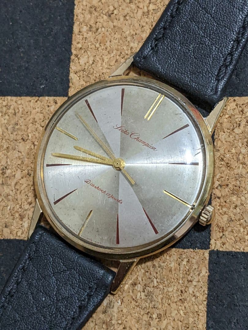 セイコー　チャンピオン　変り文字盤　SEIKO CHAMPION　手巻時計
