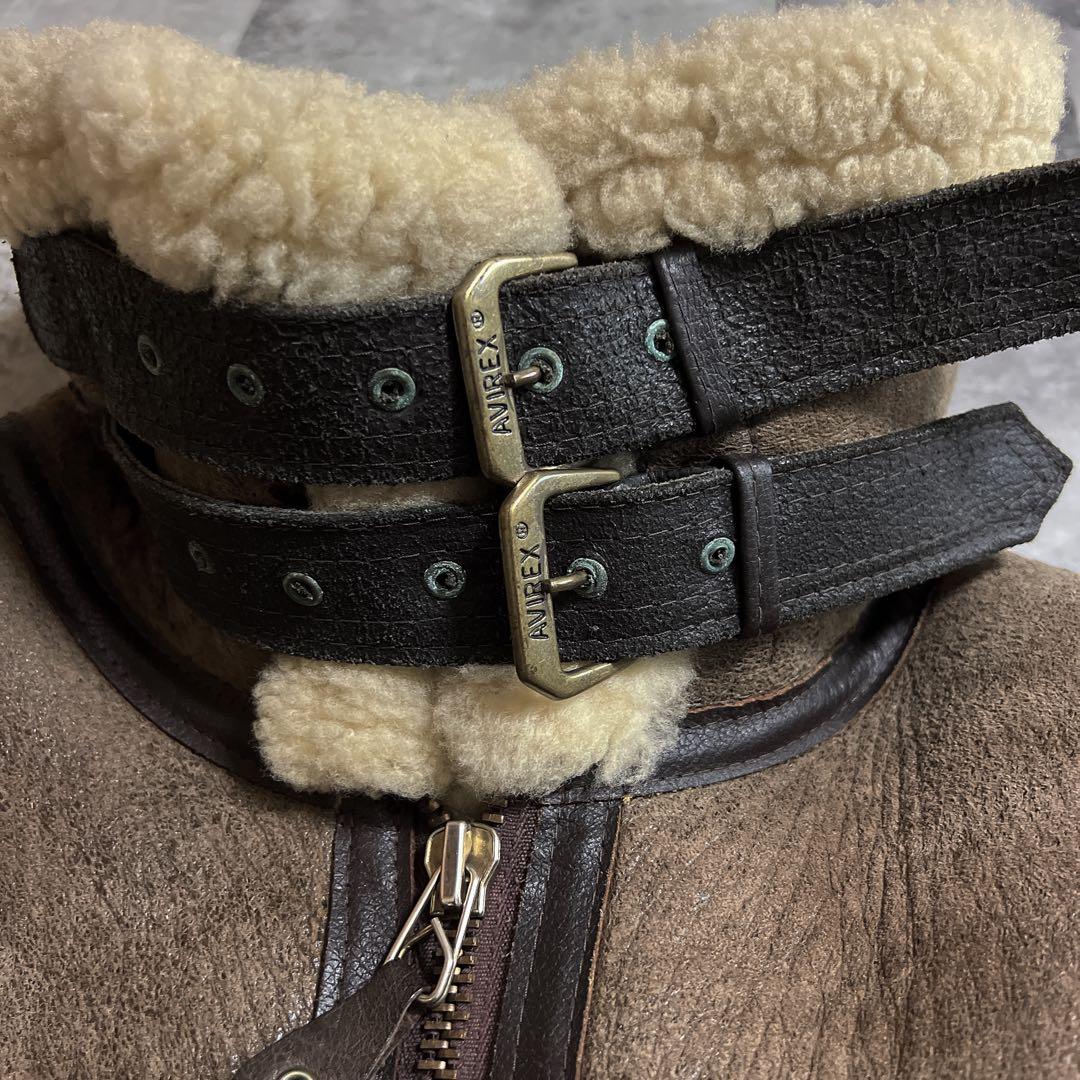 AVIREX B-3 レザームートンジャケット　38 MADE IN USA