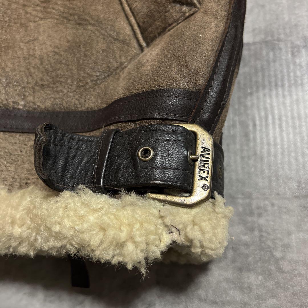 AVIREX B-3 レザームートンジャケット　38 MADE IN USA