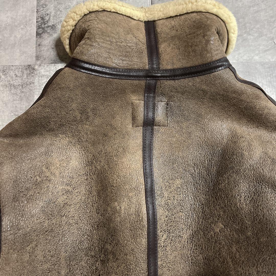 AVIREX B-3 レザームートンジャケット　38 MADE IN USA