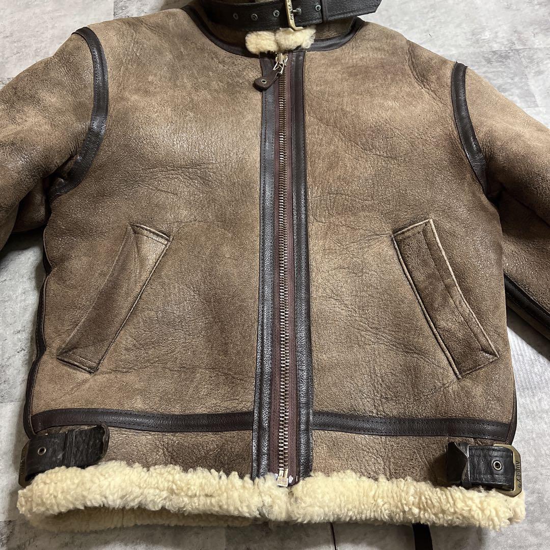 AVIREX B-3 レザームートンジャケット　38 MADE IN USA