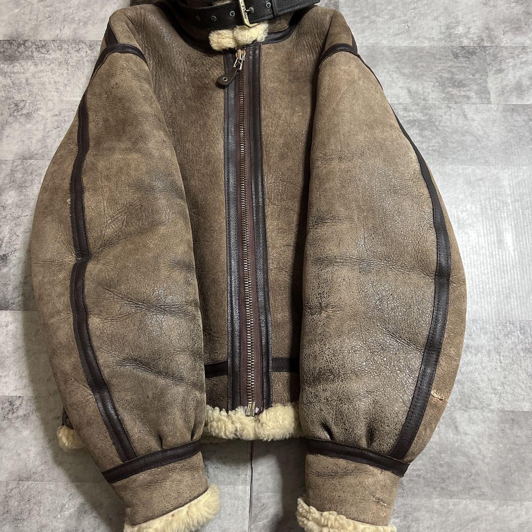 AVIREX B-3 レザームートンジャケット　38 MADE IN USA