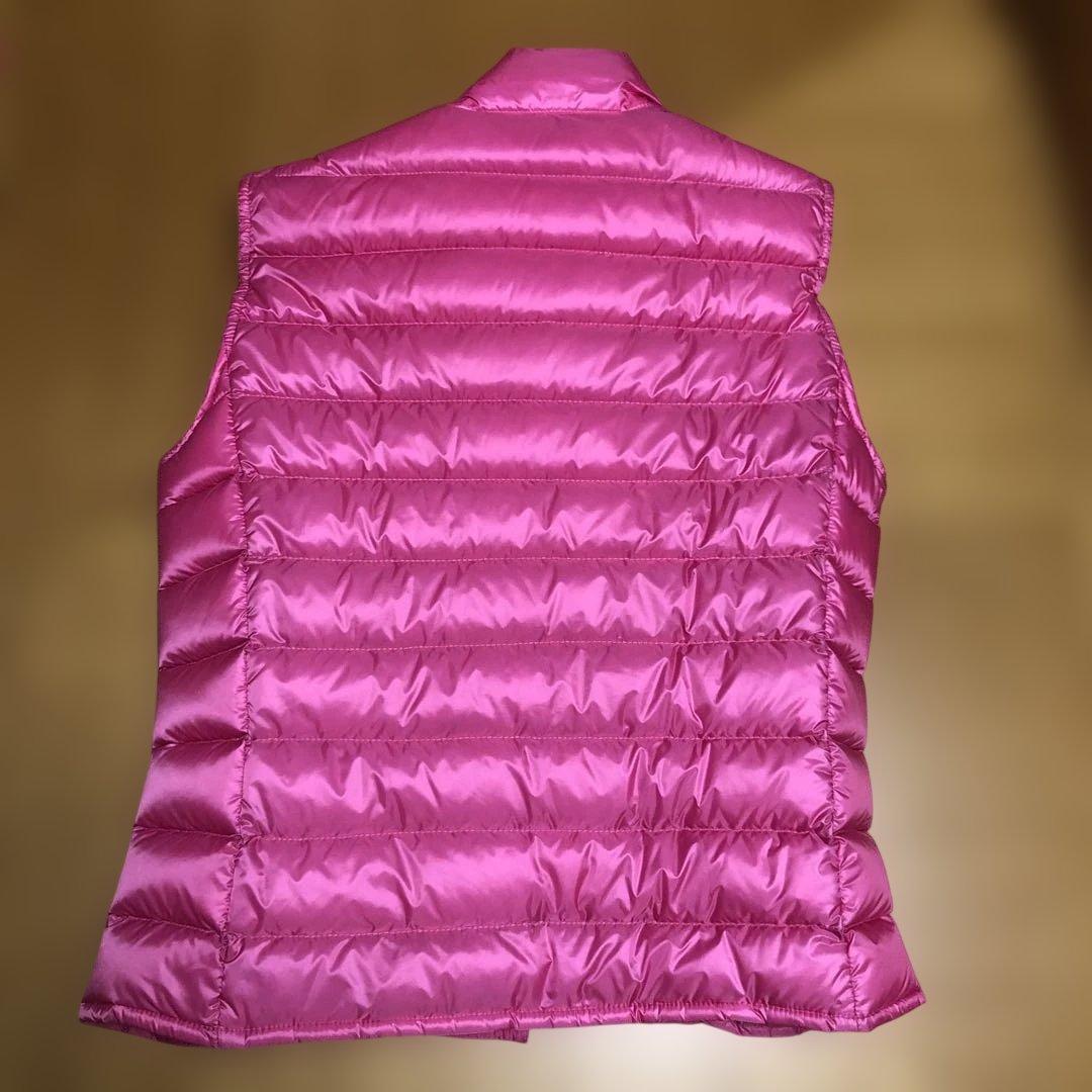モンクレール ピンク ダウンベスト 収納袋付き